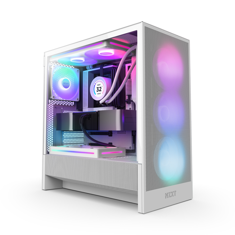 NZXT H Series H5 (2024) Flow RGB ATX White