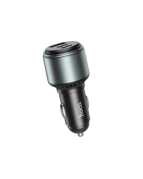 Hoco NZ9 95W Car Charger – PD65W + 30W – 3 Ports – Fast Charging
