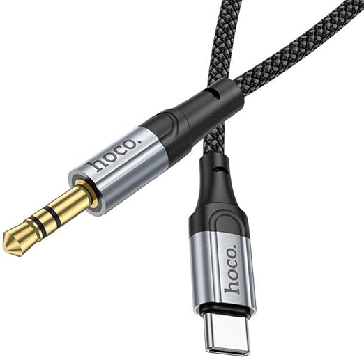 Hoco UPA26 USB-C to 3.5mm Aux Cable — Hi-Fi Audio, 1M Braided