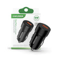 KAKUSIGA 60W Dual Port USB-C & USB-A Car Charger