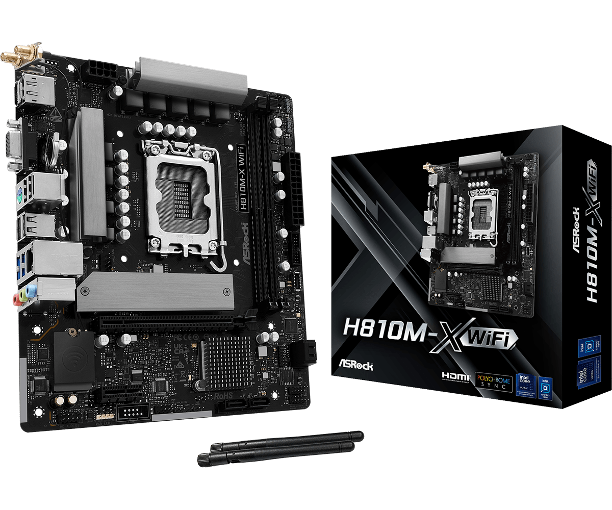 MB ASRock H810M-X WiFi Micro ATX