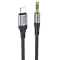 Hoco UPA26 Lightning to 3.5mm Aux Cable — Hi-Fi Audio, 1M Braided