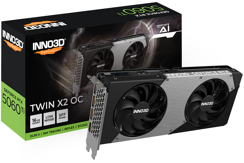 INNO3D GeForce RTX 5060 Ti 16GB GDDR7 Twin X2 OC