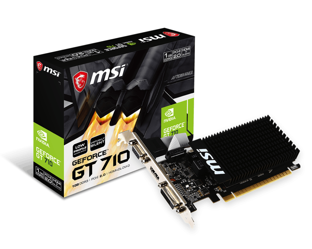 MSI GT710-2GD3H/LP 2GB GDDR3 HDMI VGA DVI