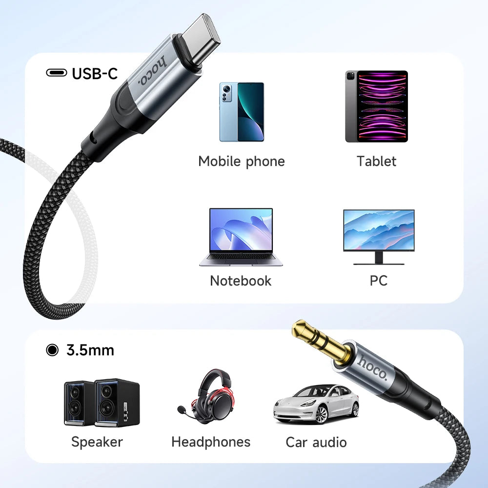 HOCO UPA26 USB-C to 3.5mm AUX Cable