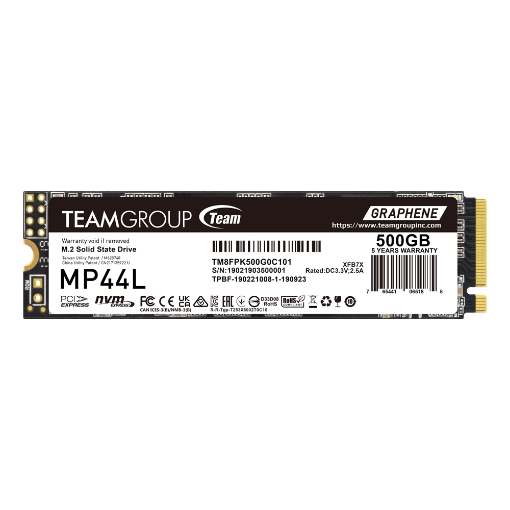 TEAM GROUP M.2-2280 PCI-E Gen4x4 MP44L 500GB