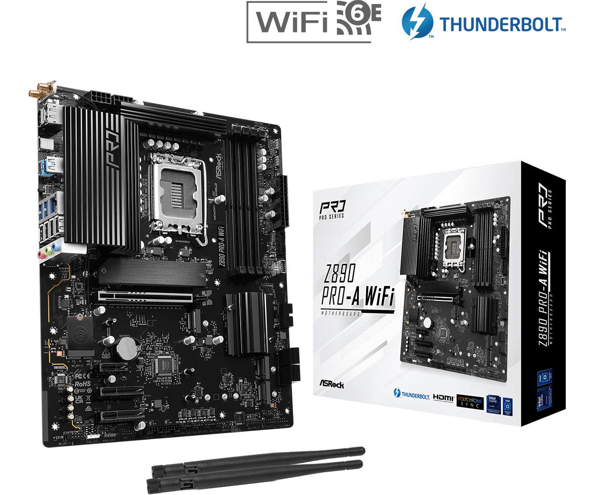 MB ASRock Z890 Pro A WIFI Motherboard ATX
